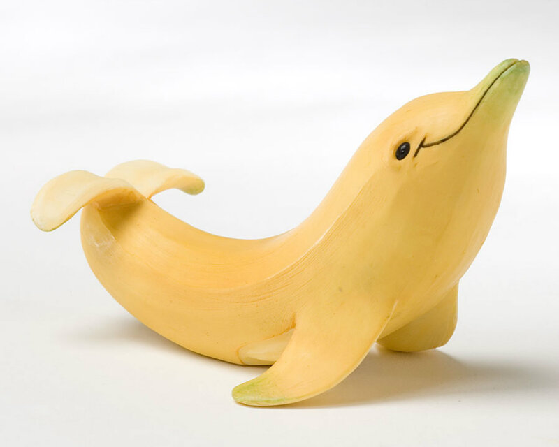 Banana Dolphin Sculpture