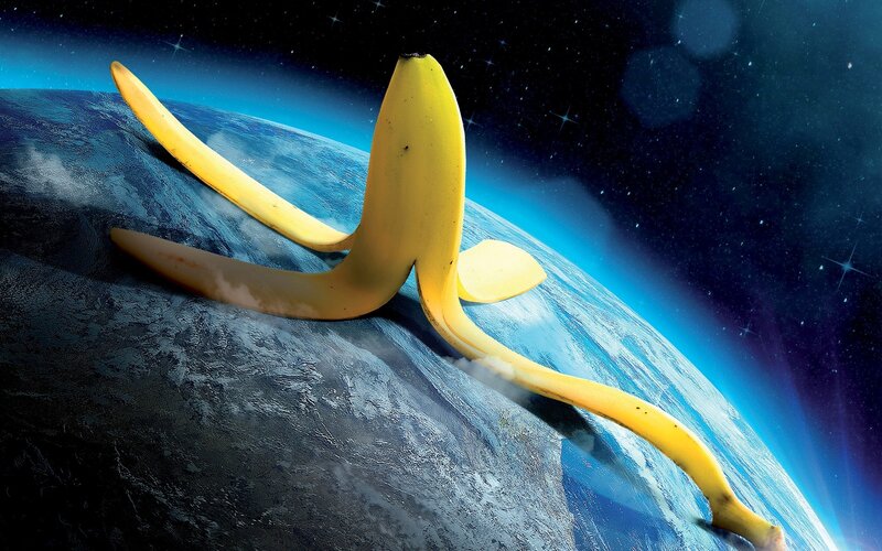 Banana Peel on Earth — Yellow