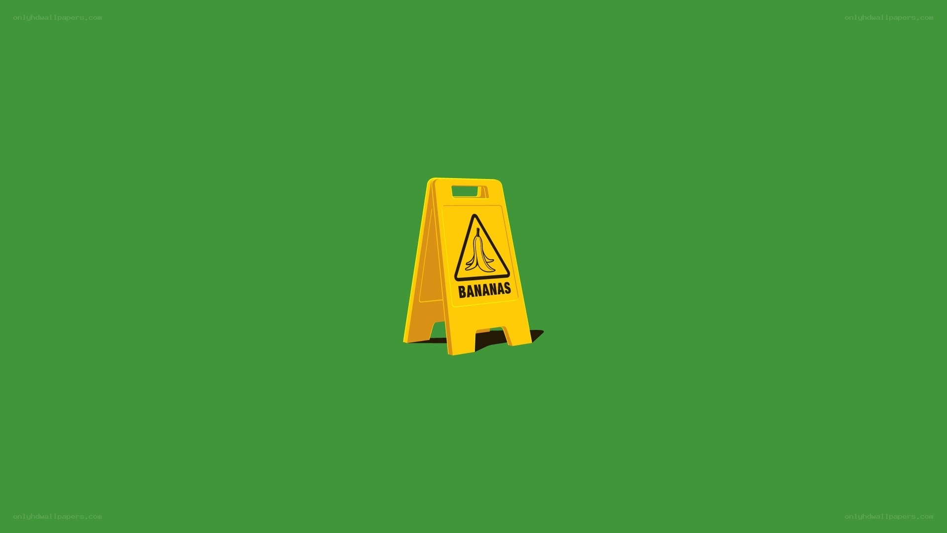 Banana peel warning sign