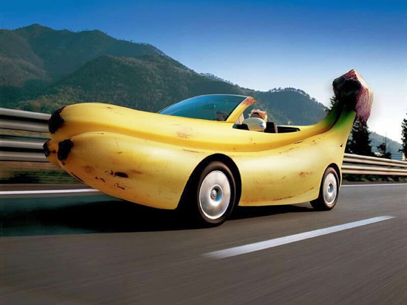 Banana-shaped Car
