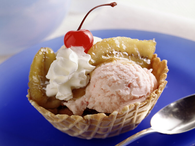 Banana Split Dessert — Blue