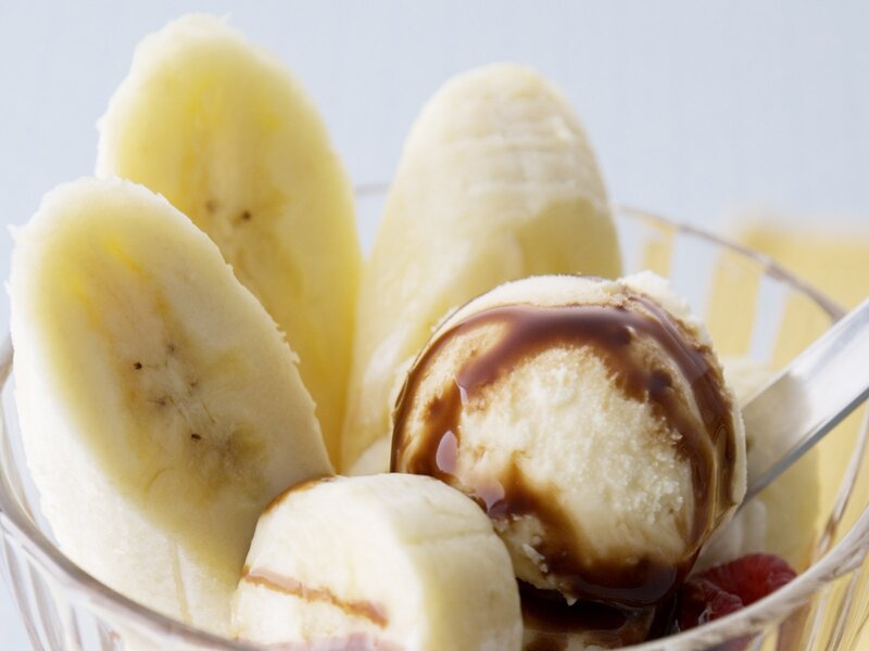 Banana Split Dessert — Yellow, Refreshing
