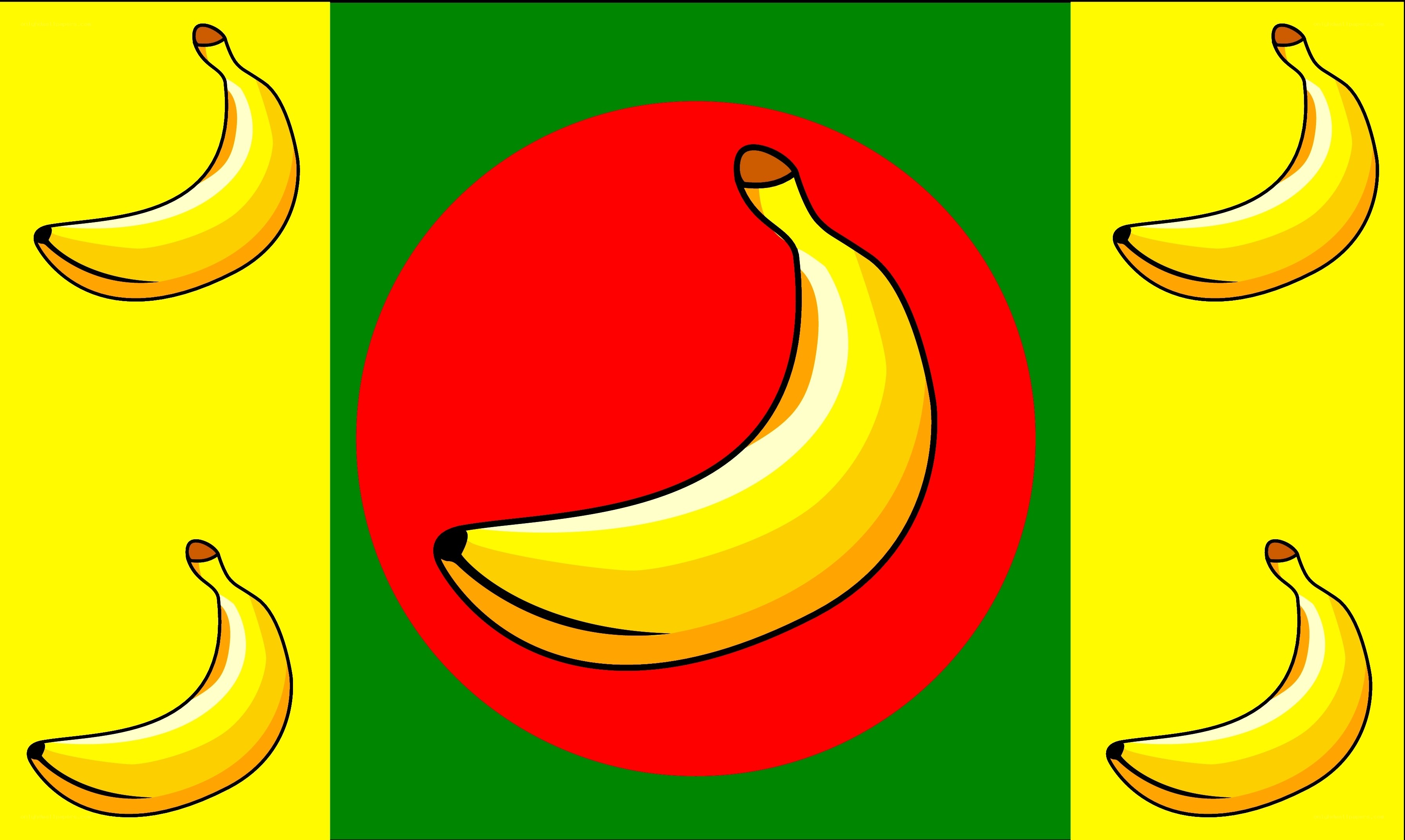 Banana-themed graphic design