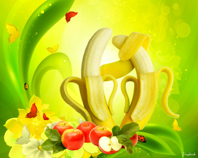 Bananas and Apples — Green