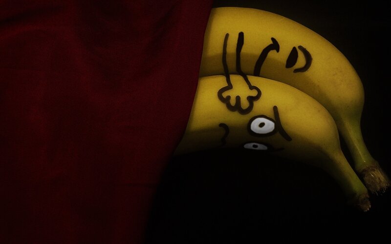 Bananas with Faces — Yellow, Dramatic