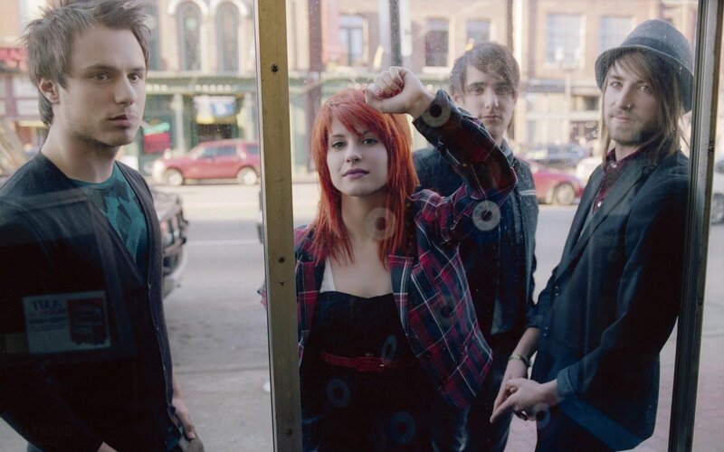 band in a bus shelter