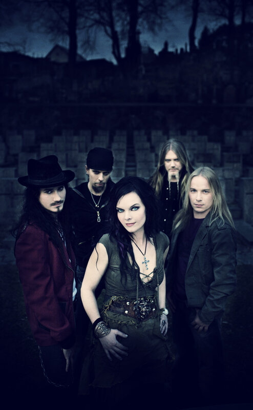 band in a cemetery