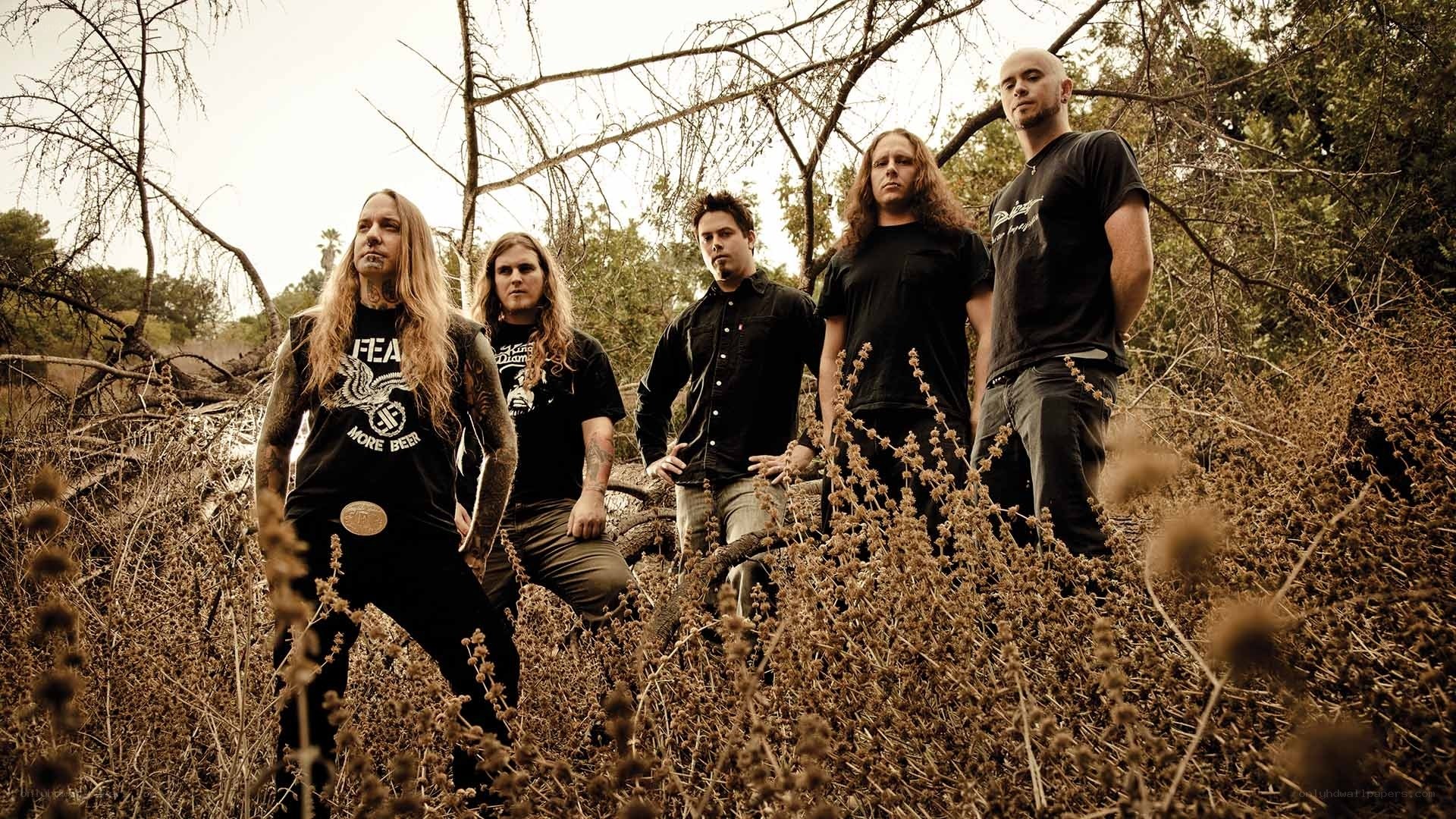 band in a dry field