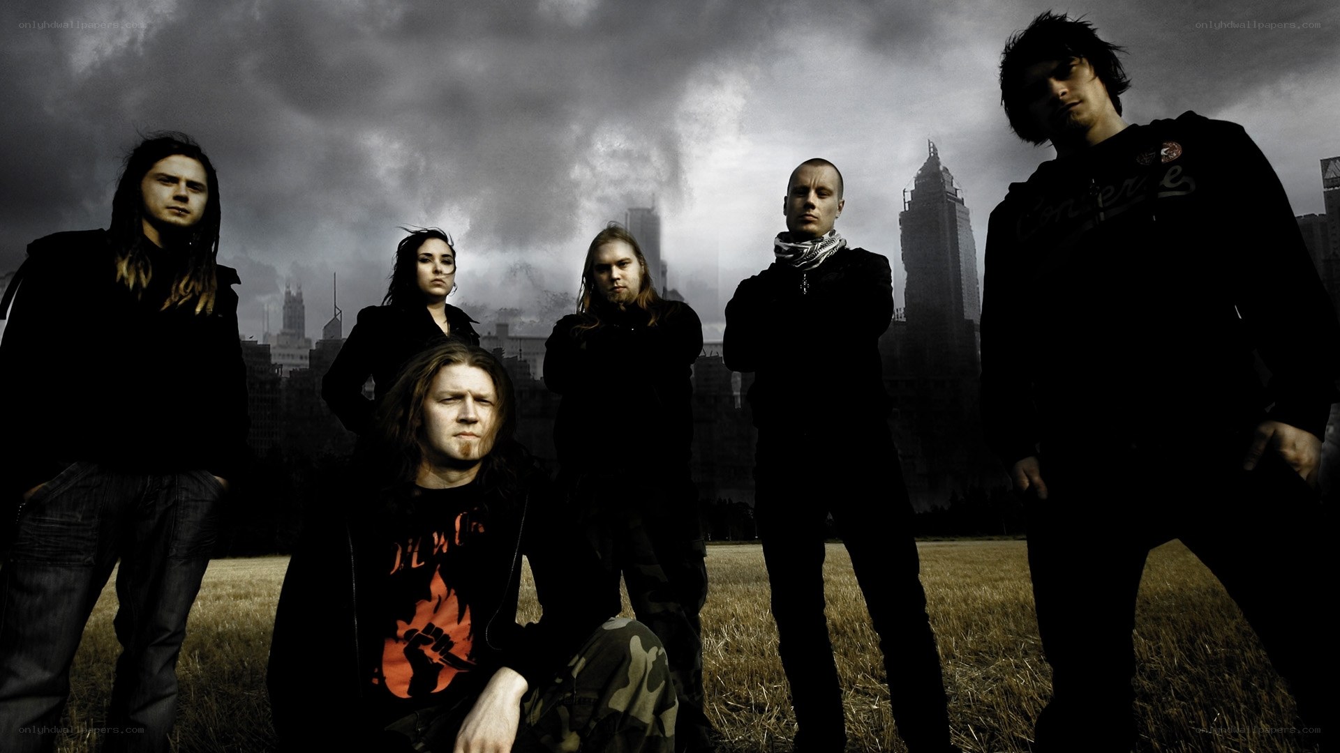 band in a dystopian field