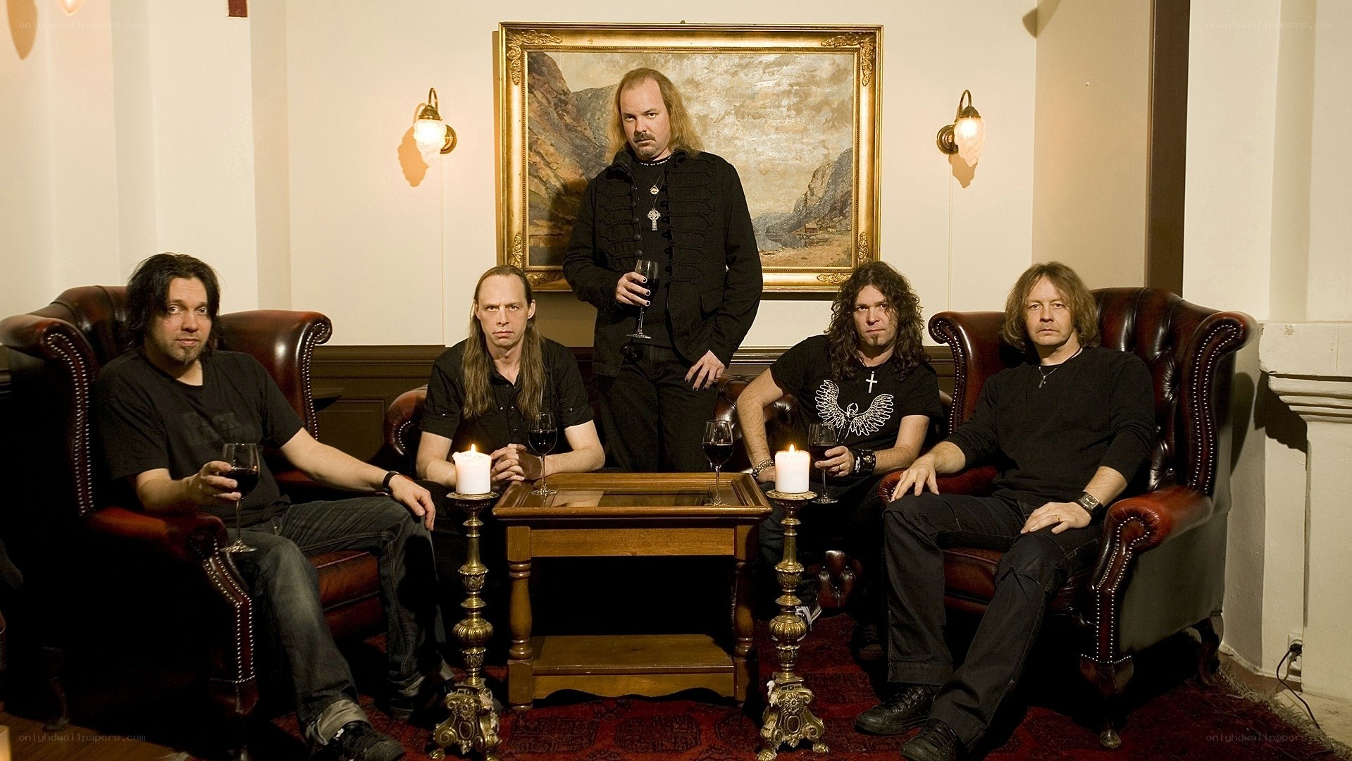band in a lounge setting