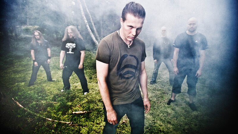 band in a misty forest
