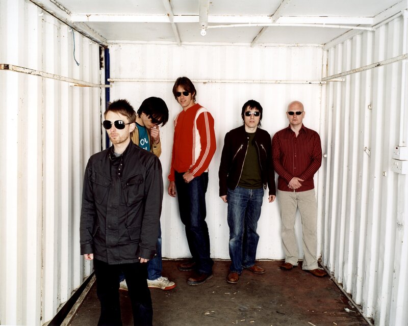 band in a shipping container