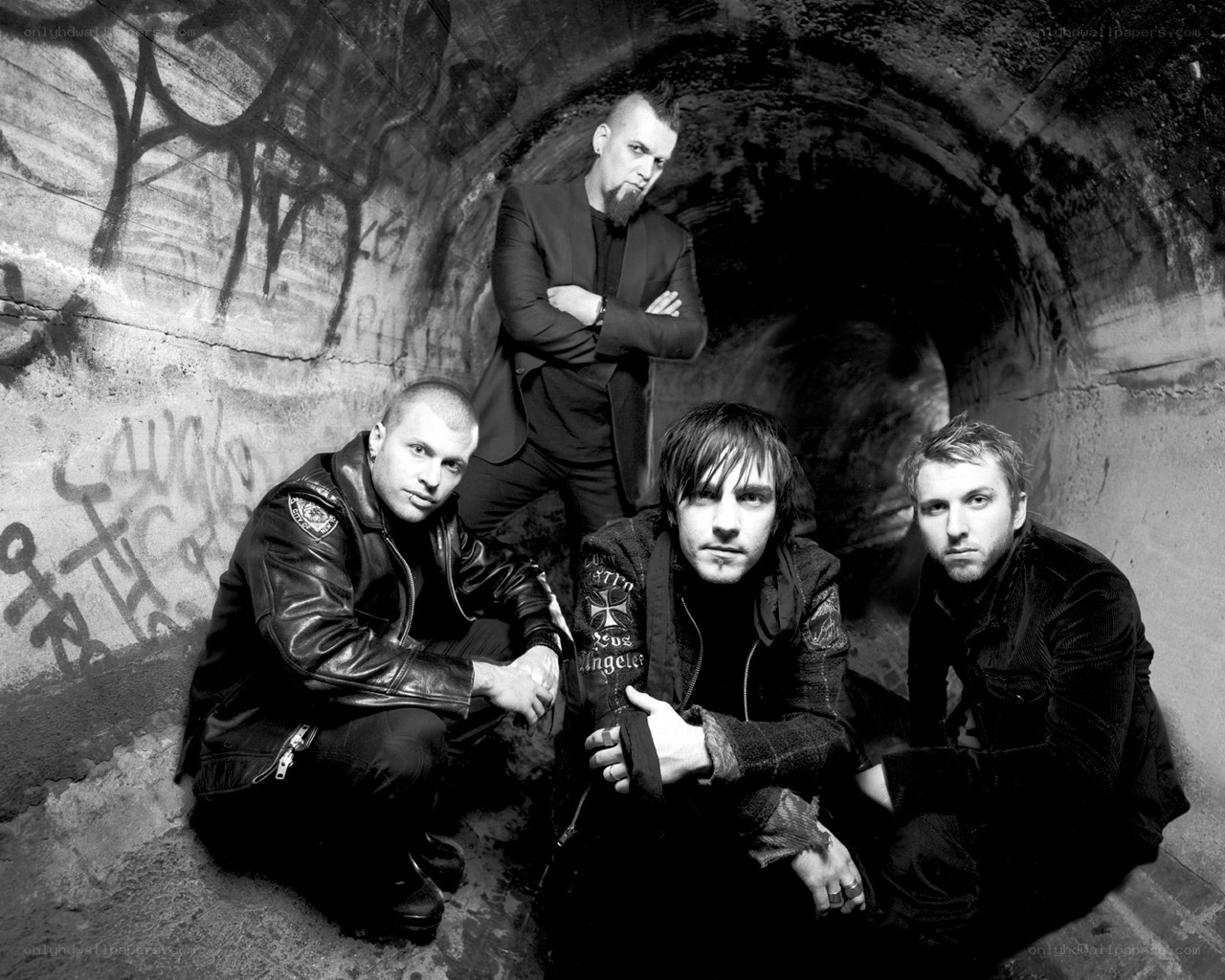 band in a tunnel