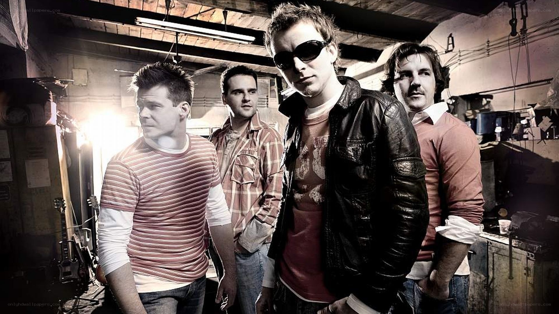 band in a workshop