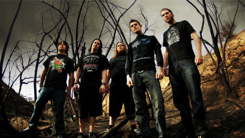 band in burnt landscape