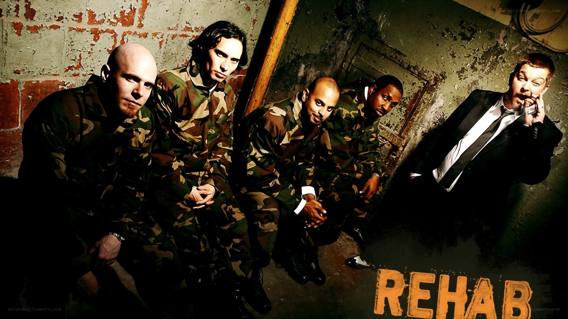 band in camouflage uniforms
