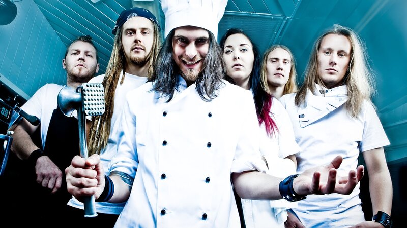 band in chef uniforms