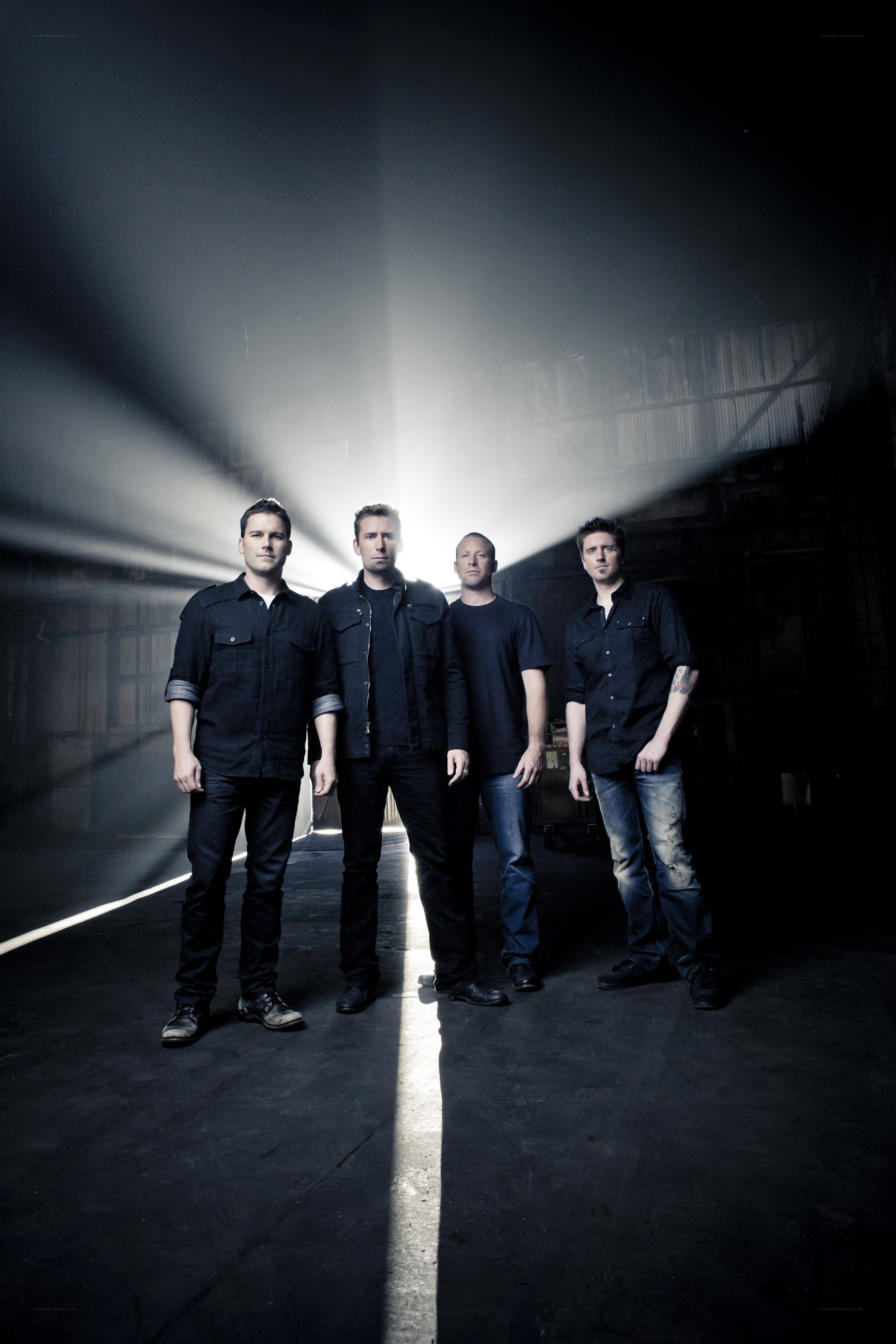band in dark warehouse