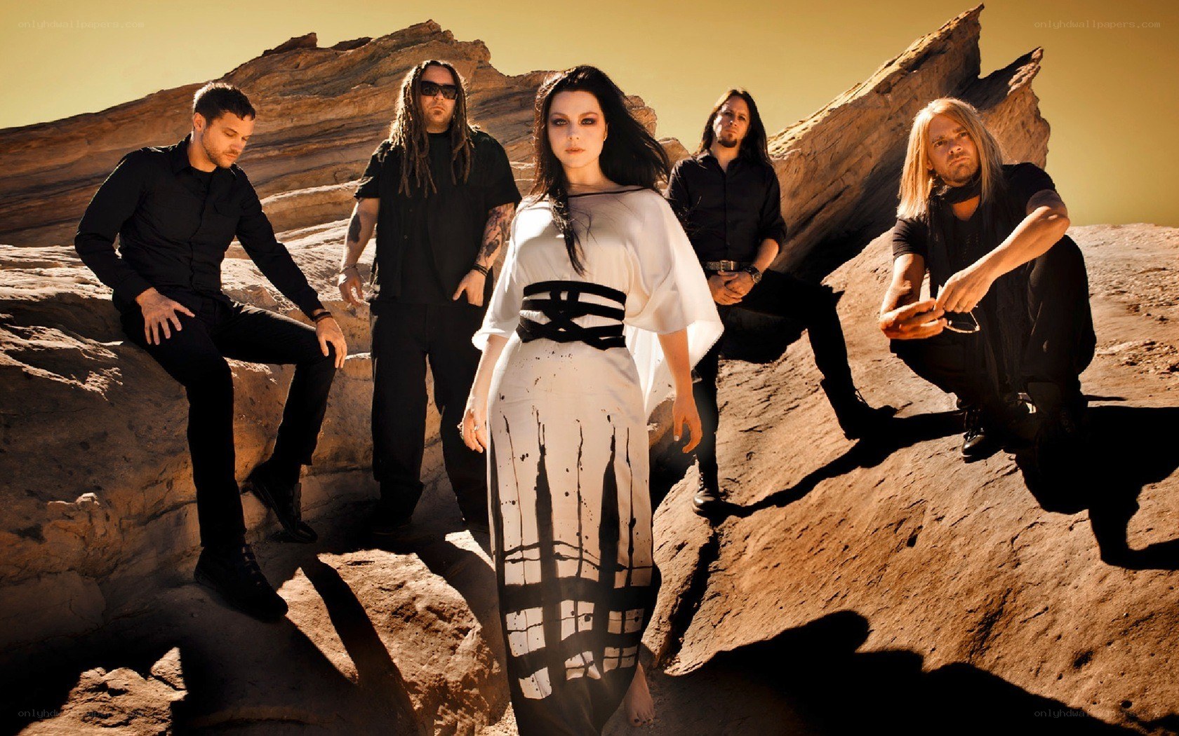 band in desert landscape