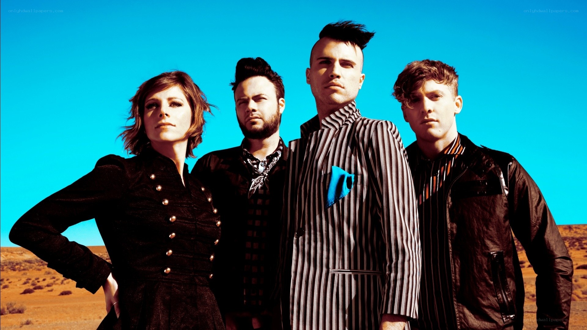 band in desert landscape