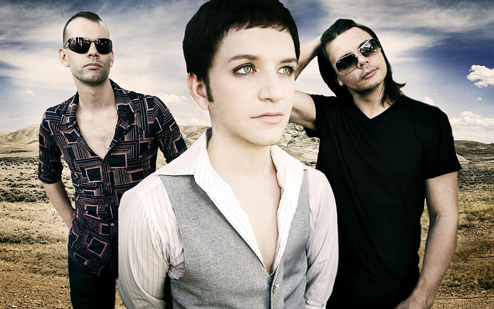 band in desert landscape