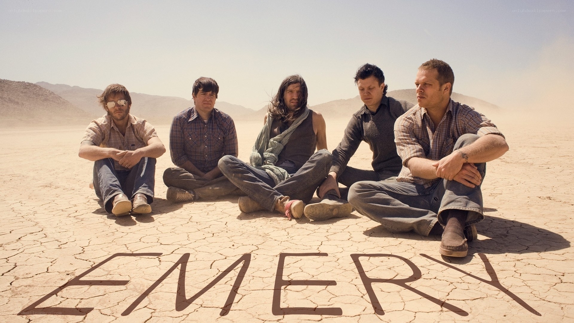 band in desert with name