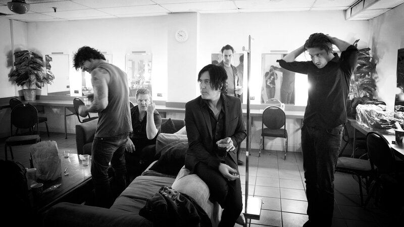 band in dressing room