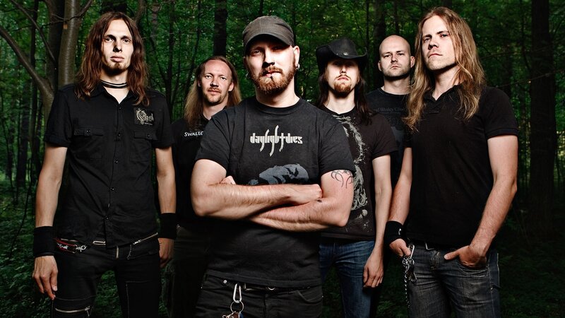Band in Forest — Black, Serious, Photograph