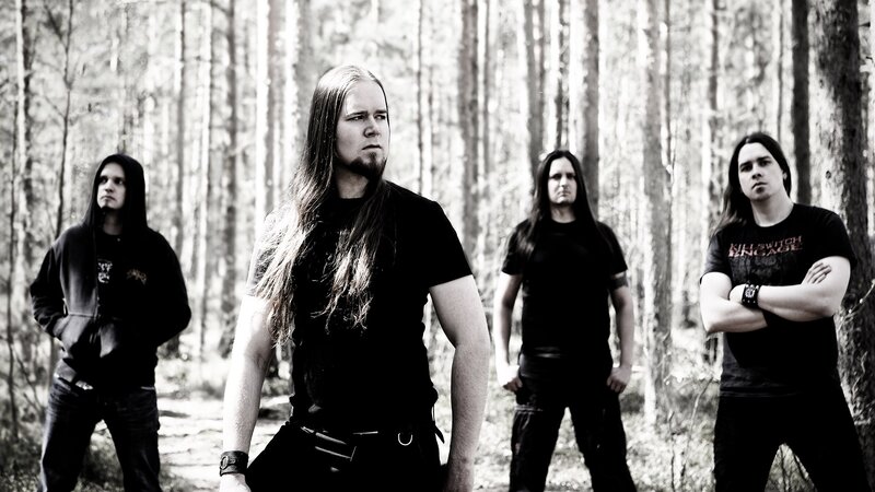 Band in Forest — Black, Serious