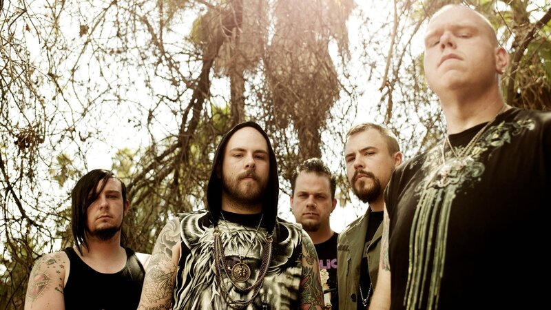 band in forest setting