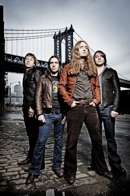 band in front of bridge