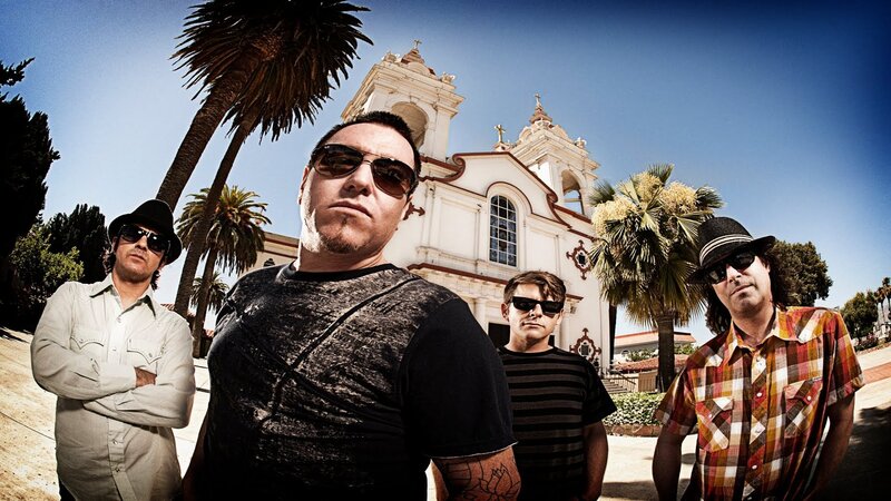 band in front of church