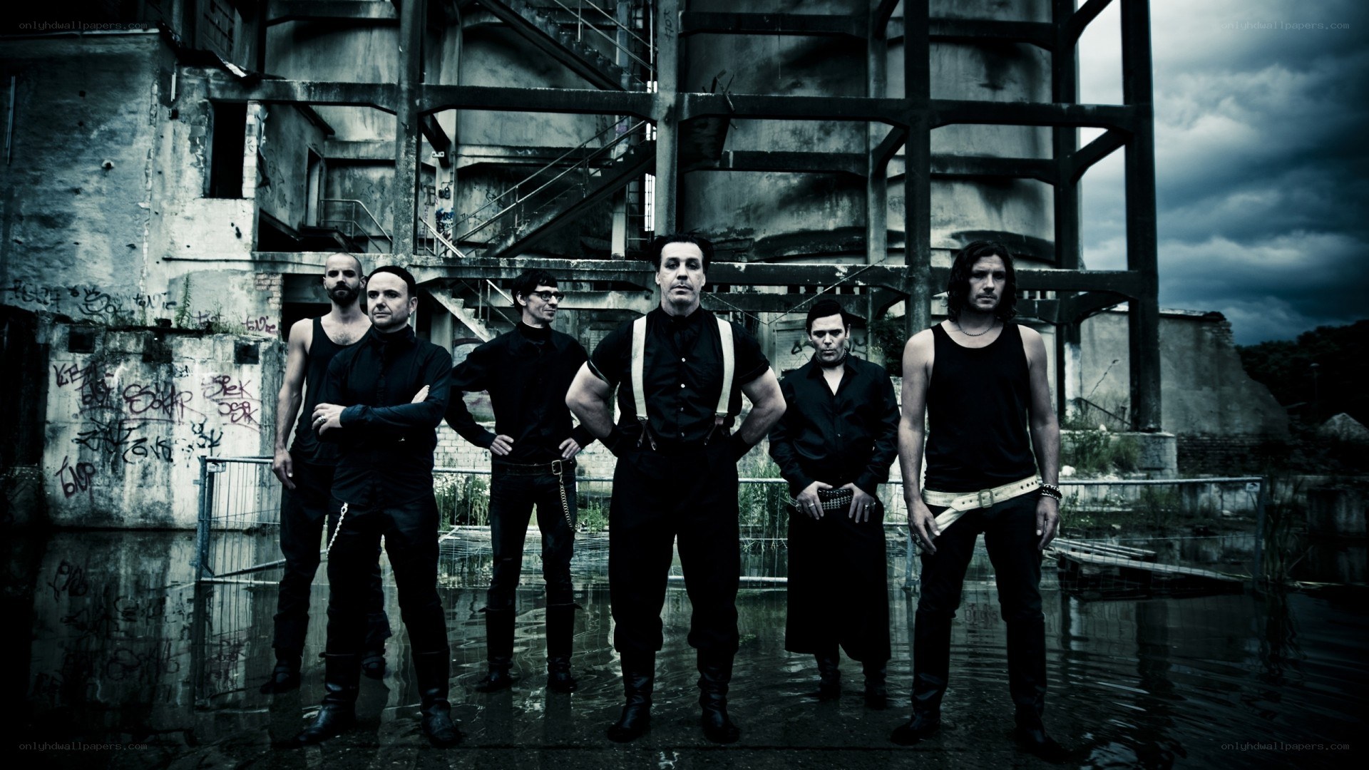 band in industrial setting