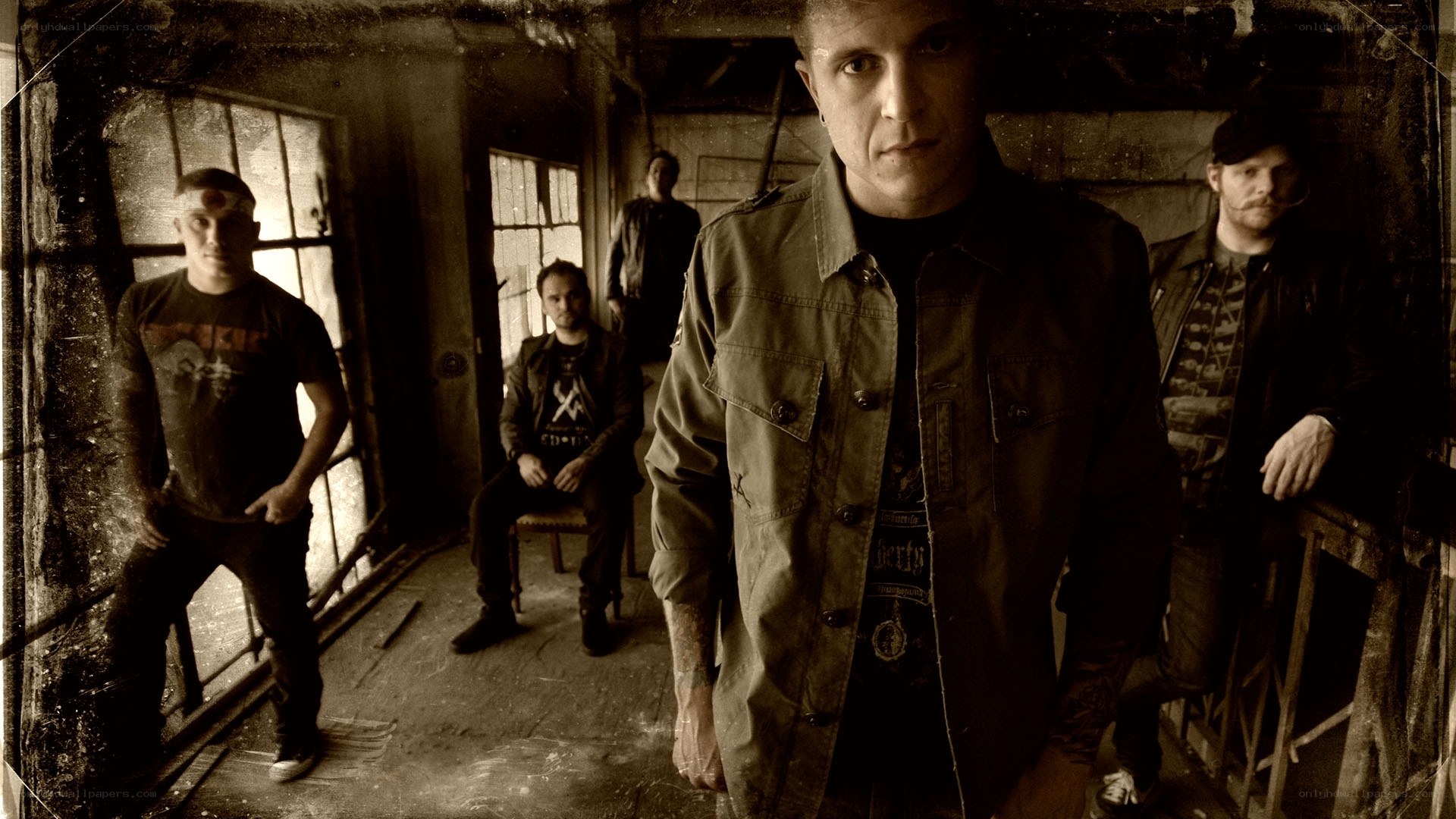 band in industrial setting