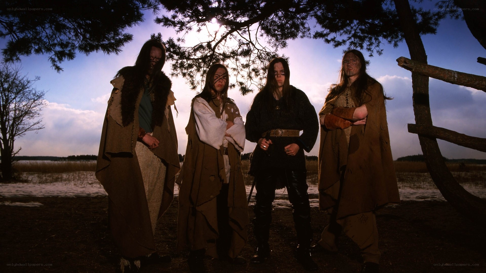 band in medieval costumes