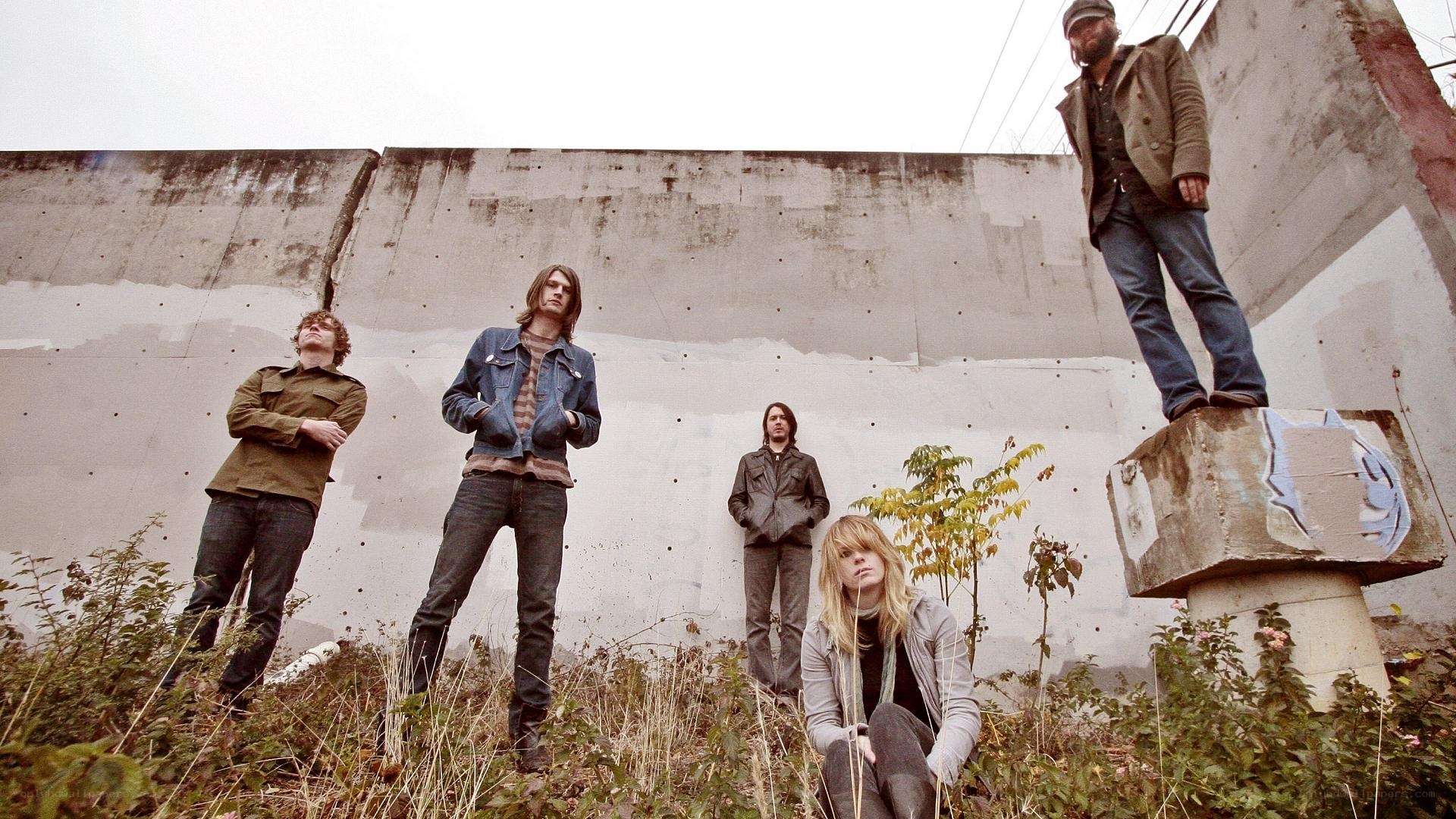 band in urban setting