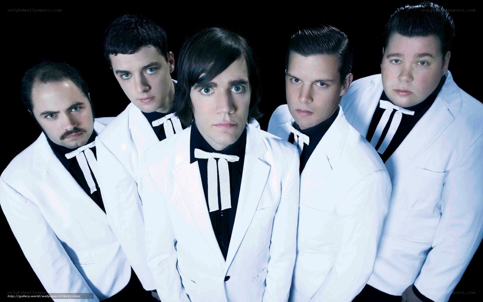band in white suits