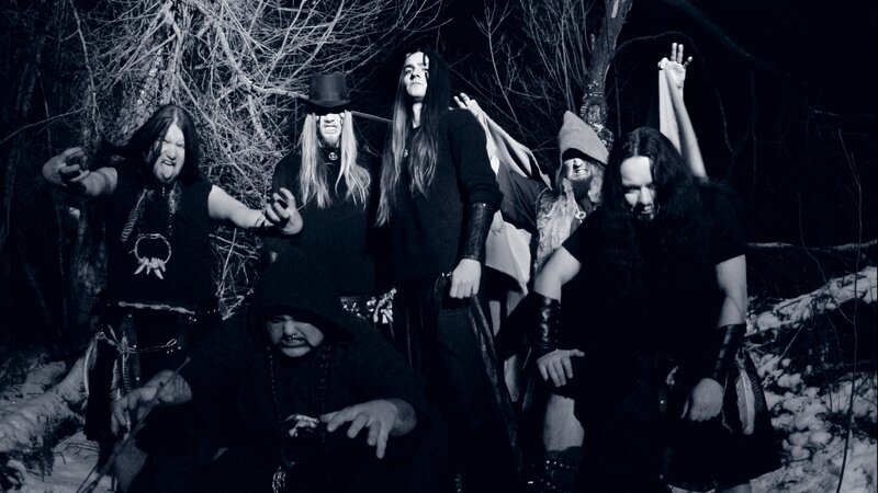 Band in Winter Forest — Black, Dark