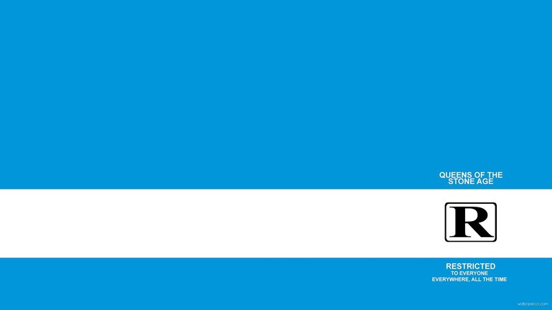 Band Logo on Blue and White