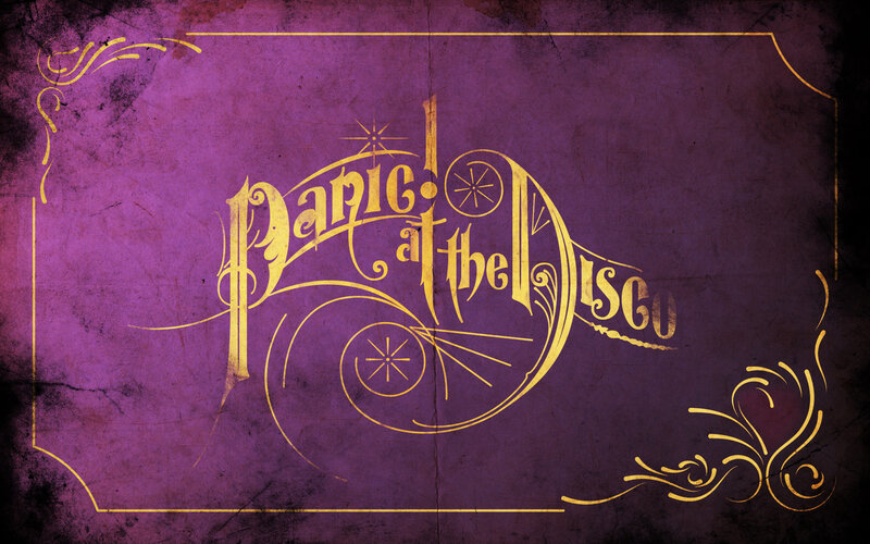 Band Logo on Purple Background — Dramatic