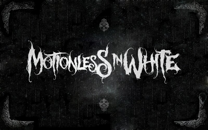Band Logo on Textured Background — Black
