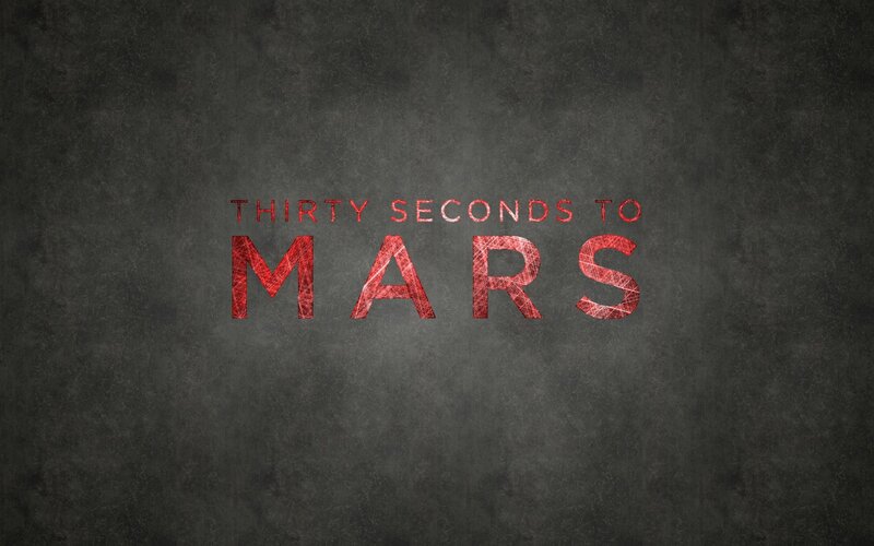 Band Logo on Textured Background — Red