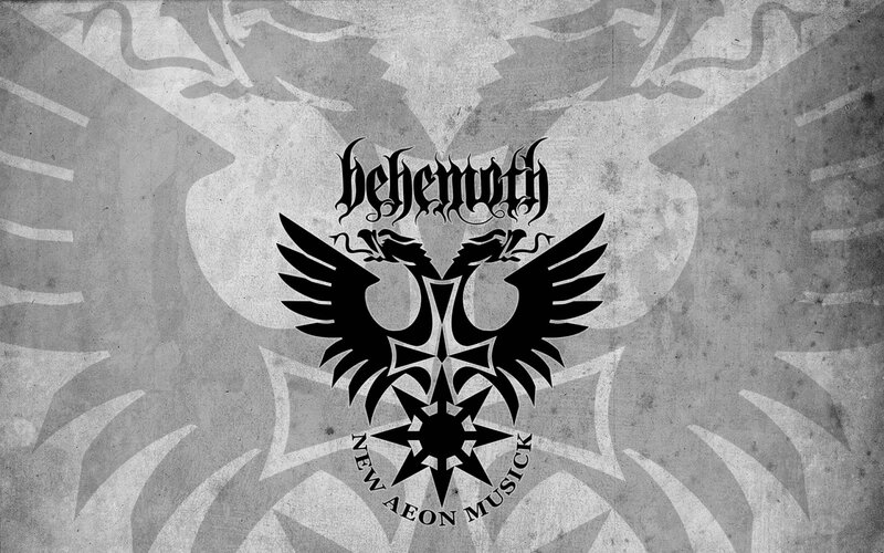 Band Logo with Eagle — Black