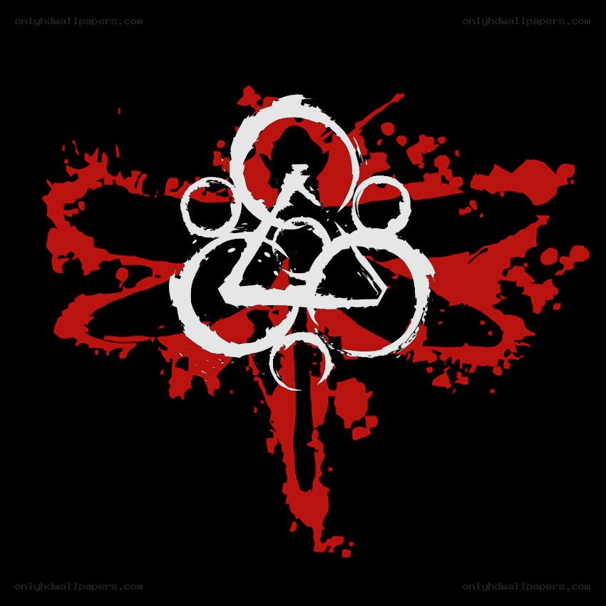 band logo with red splatter