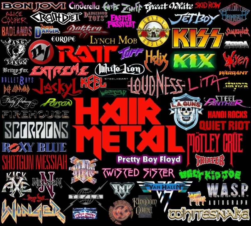Band Logos Collage — Black, Energetic