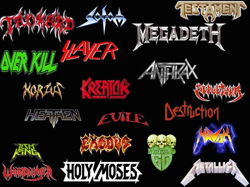 Band Logos on Black — Aggressive
