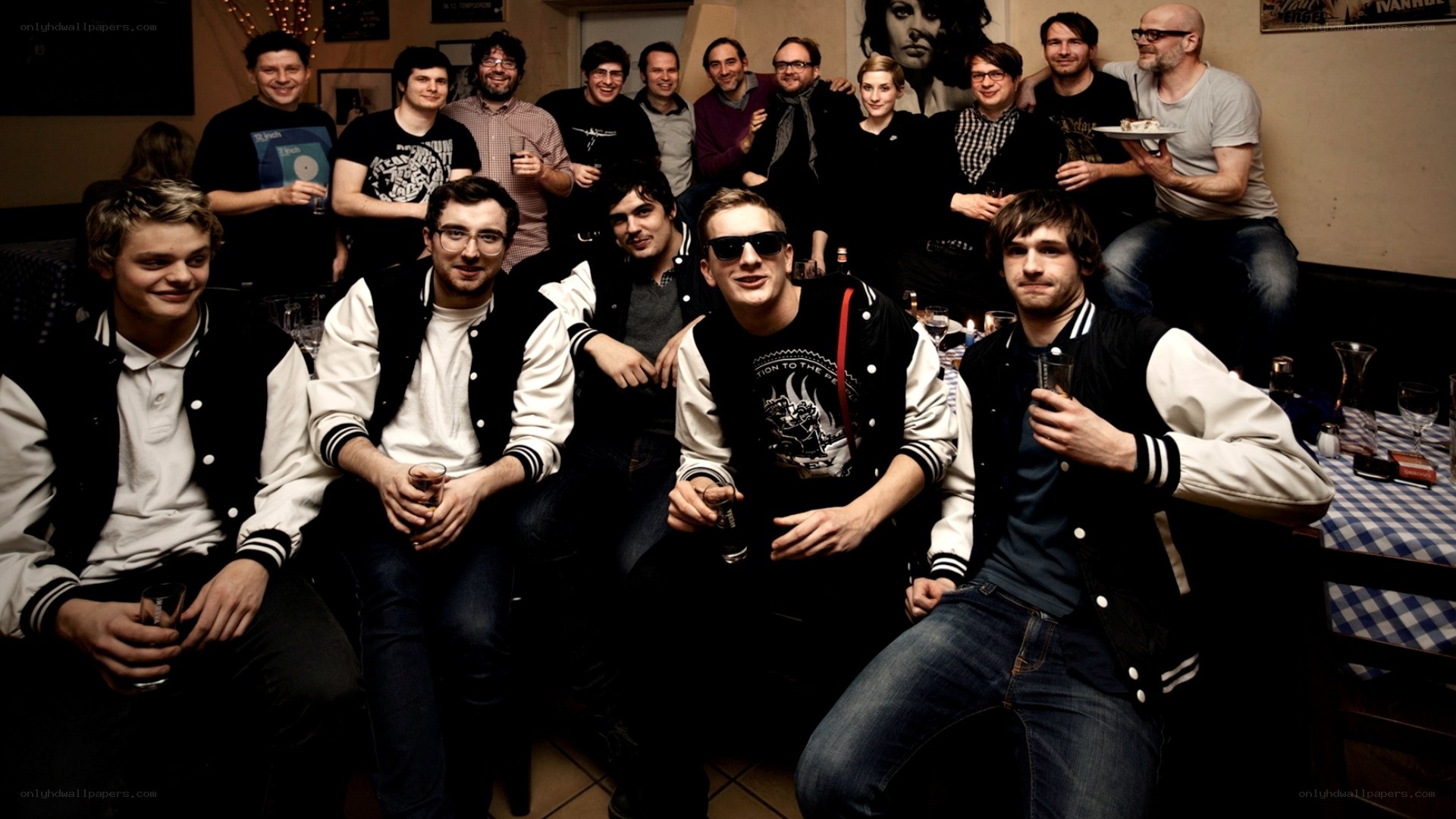 band members at a gathering