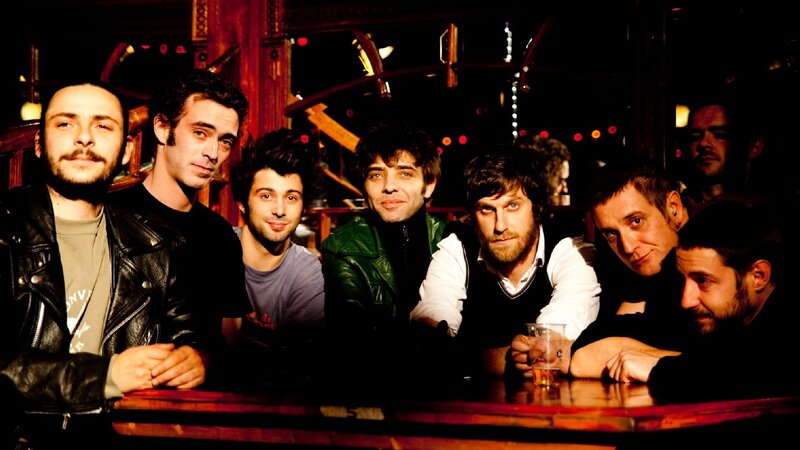Band Members at Bar — Black