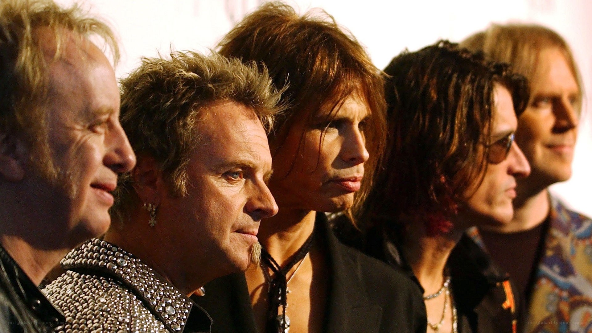 band members at event