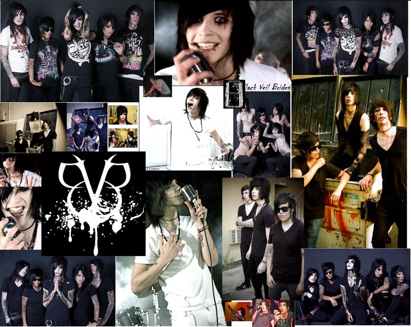 Band Members Collage — Black, Dark